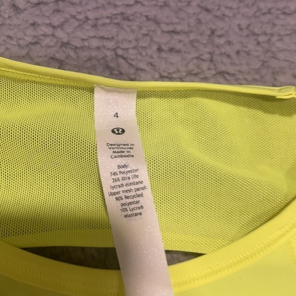 Lululemon Sculpt Tank Top highlights yellow size 4 - Picture 4 of 6